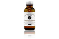 Amber glass bottle of Beardsman Oil Co Cuban Coffee beard oil with silver cap and white label.