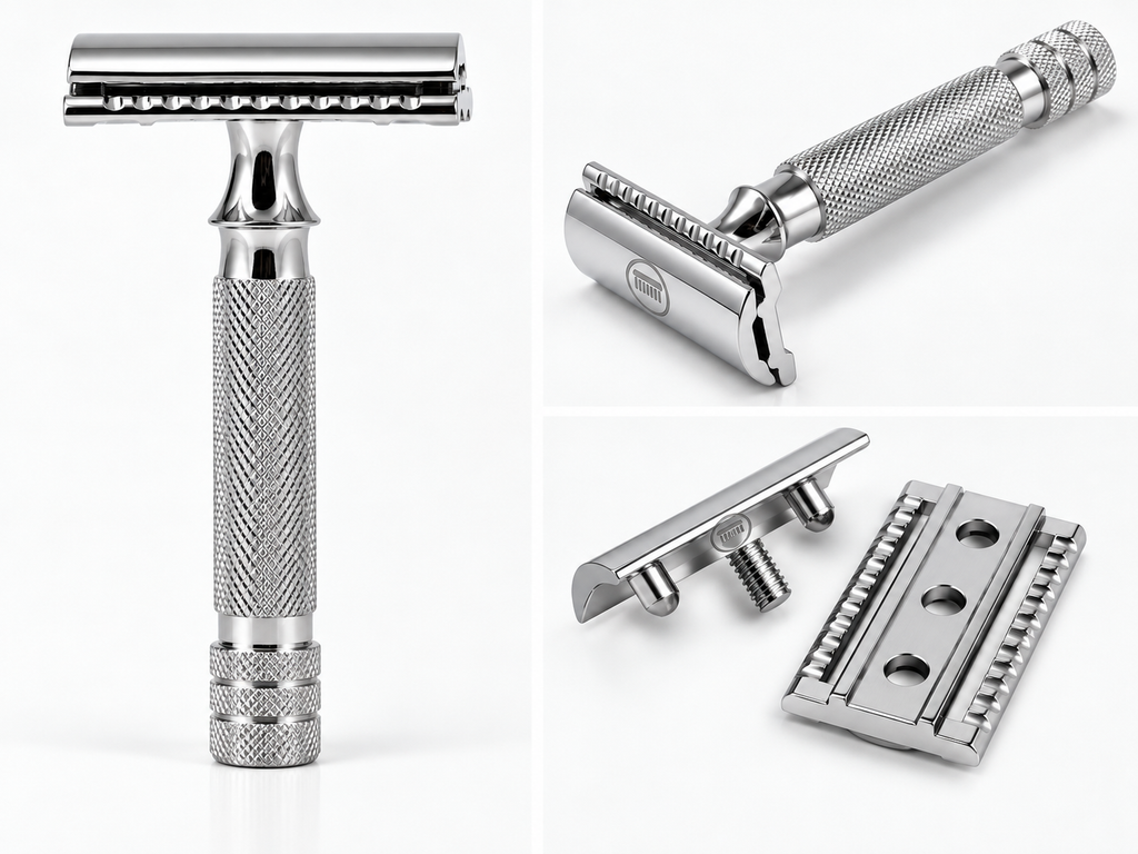 304 stainless steel closed-comb safety razor