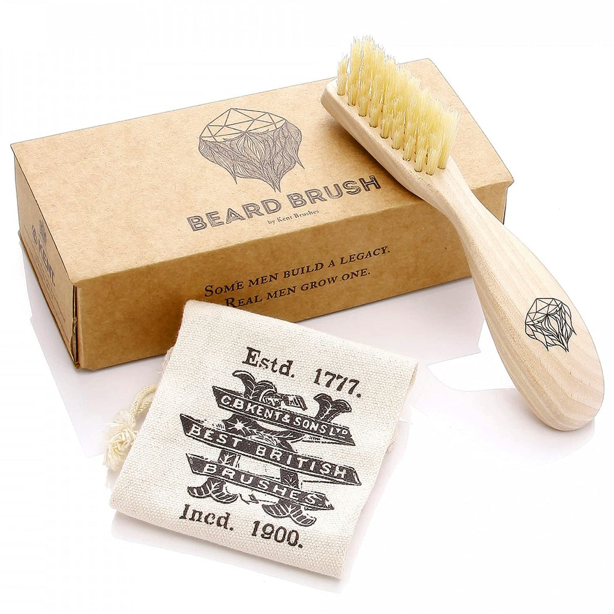 Kent BRD2 Beard & Moustache Brush