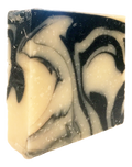Monochrome black and white handmade bar soap