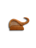 Large hand-carved wooden comb by Olde Capital Woodworks