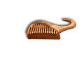 Small hand-carved wooden comb by Olde Capital Woodworks