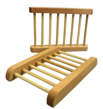 Wooden slatted soap saver